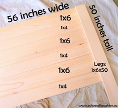 the measurements for wood are displayed on a sheet of white paper next to a ruler