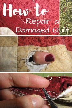 how to repair a damaged quilt