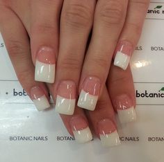 Short Medium French Tip Nails, Square French Manicure, Thick French Tip, White French Tip Acrylic Nails, Botanic Nails, Glitter French Nails, Acrylic Toe Nails