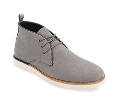 Vance Co. Jimmy Men s Chukka Boot Confidently up your style quotient with the Jimmy men s chukka Boot from Vance Co. With a faux suede upper featuring lace-up closure for a secure fit and round-toe silhouette, this Boot can be dressed up or down for any occasion. A Tru Comfort Foam™ footbed and lightweight EVA outsole offer outstanding support and cushioning in every step. Synthetic upper Lace-up closure Round toeTru Comfort Foam™ footbedLightweight EVA outsole Mens Chukkas, Chukka Boots Men, Rack Room, Rack Room Shoes, Chukka Boot, Chukka Boots, Faux Suede, Lace Up, Boots