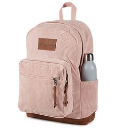 The Right Pack backpack is a long-time favorite, and for good reason. Featuring a suede leather bottom for extra durability, a side water bottle pocket, and an internal laptop sleeve. Something about the Right Pack just feels so...right. Jansport Backpacks, Preppy Outfits For School, Led Lighting Bedroom, Lighting Bedroom, School Vibes