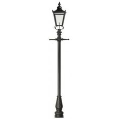 an old fashioned street light on a white background