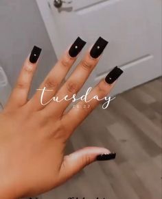 Nailart Glitter, Black Acrylic Nails, Tapered Square, Simple Acrylic Nails, Long Acrylic Nails Coffin, Thanksgiving Nails