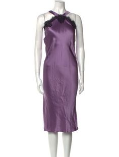 Fleur Du Mal Silk Slip DressPurpleLace Trim EmbellishmentHalterneckFit:Dresses by Fleur Du Mal typically fit true to size. Purple Silk Dress For Daywear, Elegant Purple Midi Dress For Daywear, Purple Lace Trim Dress For Evening, Formal Purple Dress With Lace Trim, Zimmermann Dress, Silk Slip, Midi Length Dress, Accessories Jacket, Shirt Accessories