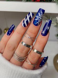 New Years Nail Designs, Blue Nail Designs