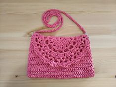 Handmade crochet bag pink. 120cm removable strap can make it into clutch purse. Fully lined with cotton fabric zip top closure. 80% cotton 20% polyester. 26x18cm Summer Pink Crochet Crossbody Bag, Pink Crochet Crossbody Bag For Everyday, Pink Crochet Crossbody Bag For Daily Use, Pink Crossbody Crochet Bag For Everyday Use, Pink Crossbody Crochet Bag For Daily Use, Pink Crochet Pouch Bag, Pink Crochet Bags For Spring, Handmade Pink Cotton Shoulder Bag, Crochet Crossbody Bag