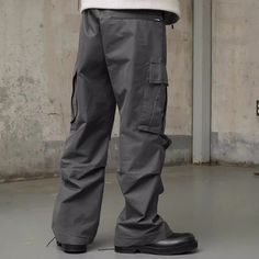 Wiaofellas Grey Pleated Wide Leg Baggy Y2K Cargo Pants Unisex Straight Pockets Streetwear Loose Casual Trousers Oversized Harajuku Overalls window.adminAccountId=240083236; Y2k Cargo Pants, Baggy Y2k, Casual Trousers, Cargo Pants, Harajuku, Overalls, Wide Leg, Trousers, Fast Delivery