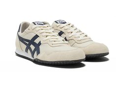 Onitsuka Tiger Serrano Shoes 'Birch Peacoat' 1183B400-200 Tiger Shoes, Peacoat Men, Track And Field Shoes, Spike Shoes, Track Shoes, Onitsuka Tiger, Swag Shoes, Unisex Shoes