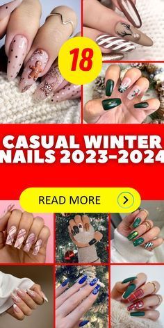 Casual Winter Nails, Fun Winter Nails, January Nail Designs, Snowflake Nail Art, Short Gel Nails, Trends 2023, Nails 2023, Winter Nail Art, Trendy Nail Art