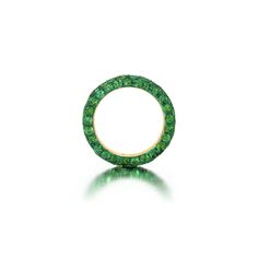 18k yellow gold tsavorite ring with green rhodium. 3 sided ring. The ring is the size 7. If you need a different size, please email shop@sbvail com Luxury Tsavorite Rings For Gift, Luxury Green Tsavorite Diamond Ring, Luxury Tsavorite Rings, Luxury Gold Tsavorite Rings, Tsavorite Ring, Wishlist 2024, Emerald Blue, Paraiba Tourmaline, Squash Blossom