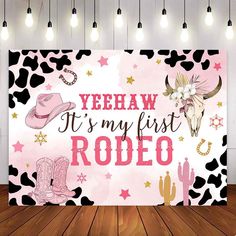 [Only Ship To U.S] Mocsicka West Cowboy Theme It's my first Rodeo Birthday Party Backdrop-Mocsicka Party First Birthday Party Backdrop, Cowgirl Birthday Party Decorations, Rodeo Party, Birthday Party Backdrop, My First Rodeo, Cowgirl Birthday Party, 1st Birthday Party Decorations