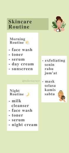 Routine Wallpaper, Day And Night Skincare Routine, Daily Skin Care Routine Steps, Flash Makeup, Day And Night Skincare, Night Skincare Routine, Cushion Makeup, Makeup Cantik, Tutorial Eyeliner