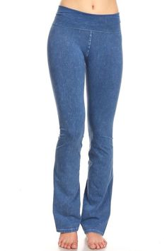 T Party Mineral Wash Yoga Pants - Denim Blue Flare Pants Boho, T Party, Flare Legging, Party Pants, Fun Pants, Blue Back, Unique Boutique, Flare Leggings, Find Your Style