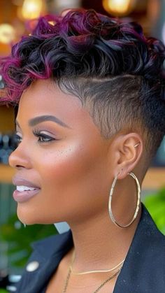 Short Hair Designs, Short Shaved Hairstyles, Sassy Hair, Stylish Haircuts, 4c Hair, Quick Weave