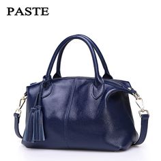 Brand Name: PASTEShape: SatchelsHandbags Type: TotesTypes of bags: Handbags Crossbody bagsOrigin: CN(Origin)Main Material: GENUINE LEATHERGenuine Leather Type: Cow LeatherClosure Type: zipperHardness: SOFTExterior: Silt PocketStyle: FashionModel Number: 5P1007Lining Material: PolyesterOccasion: VersatileGender: WOMENPattern Type: SolidNumber of Handles/Straps: SingleInterior: Interior CompartmentInterior: Interior Key Chain HolderInterior: Cell Phone PocketInterior: Interior Zipper PocketInterio Casual Handbags, Gold Evening Bag, Black Evening Bag, Bags Casual, Small Messenger Bag, Famous Designer, Handbag Women, Brand Bags, Women Bags Fashion