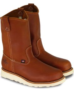 Hawx Men's Puncture Resisting Work Boots - Round Toe | Boot Barn Wedge Work Boots, Wellington Boot, Work Boots Men, Wellington Boots, Boots For Men, Safety Boots, American Heritage, Wedge Boots, Work Boots