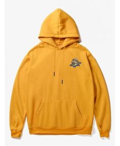 Buy Cartoon Print Pouch Pocket Fleece Hoodie - Yellow - 4D96517818 online, fidn many other Men's Hoodies & Sweatshirts Cheap Sweatshirts, Yellow Hoodie, Yellow Sweatshirt, Men's Hoodies, Pullover Fleece, Hoodie Size Chart, Funny Hoodies, Sweatshirts Online, Mens Casual Outfits