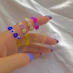 Fimo Ring, Indie Jewelry, Dope Jewelry, Indie Fashion, Girly Jewelry, Bead Jewellery, Beaded Rings