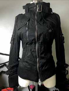 Visual Kei Jacket, Goth Winter Jacket, Y2k Outfits Black, Visual Kei Outfits, Visual Kei Fashion, Quote Fashion, Oc Clothes, Mha Oc, Under Your Spell