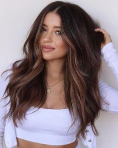 Caramel Brown Money Piece for Dark Hair Cinnamon Hair, Framing Highlights, Money Piece, Short Brown Hair, Dark Hair With Highlights, Long Dark Hair, Brown Balayage, Ombré Hair, Brown Highlights