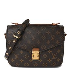 This is an authentic LOUIS VUITTON Monogram Pochette Metis. This chic handbag is finely crafted of classic Louis Vuitton monogram coated canvas. The bag features a vachetta cowhide leather top handle, optional shoulder strap and a rear zipper pocket. The envelope-style crossover flap opens with a polished gold S-lock to a partitioned brown microfiber interior. Chic Handbags, Leather Top, Authentic Louis Vuitton, Cowhide Leather, Crossover, Louis Vuitton Monogram, Top Handle, Zipper Pocket, Shoulder Strap