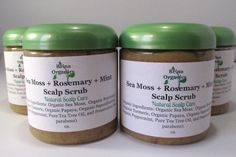 Sea Moss + Rosemary + Mint Scalp Scrub 11.5 oz., Gentle Massage Scrub BENEFITS * Gentle Massage Scrub * Natural Scalp Care * Rosemary + Mint scalp/hair benefits * Soothing * Apply to flaky/itchy scalp * Hair flourishing * Size 11.5 ounces INSTRUCTIONS Apply a moderate amount of this scalp scrub to your scalp. Massage into the scalp, and add warm water to the scalp as well. Continue to massage into the scalp for 1 minute (add shampoo after the scalp has been exfoliated). Rinse out with warm water. This regimen can be repeated every 2-3 months. INGREDIENTS Organic Sea Moss, Organic Rosemary, Organic Peppermint, Organic Turmeric, Organic Papaya, Organic Saponification, Pure Tea Tree Oil, and Preservative (no parabens). Enjoy your purchase, thanks. Share this page on your social media (c) 2023 Thicken Hair Naturally, Organic Apple Cider, Organic Apple Cider Vinegar, Scalp Scrub, Natural Healing Remedies, Rosemary Mint, Organic Turmeric, Itchy Scalp, Hair Solutions