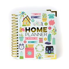 the home planner book is open on top of a white surface