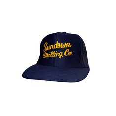 Vintage Sundown Drilling Co Hat  Used condition. lost one snap. See pics! 100% cotton Made in USA THIS IS USED ITEM ! PLEASE DONT EXPECTED IT TO BE LIKE NEW OR IN PRISTINE CONDITION ! One size fits all. Worldwide shipping: Approximate delivery time 14-30 days Please be careful and ask any specific questions about item before purchasing. I can send you additional details photos as needed. Oil Company, Trucker Cap, One Size Fits All, Caps Hats, Ukraine, Made In Usa, Accessories Hats, Like New, Baseball