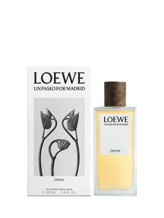 LOEWE Un Paseo Por Madrid is a collection of six unisex fragrances inspired by Spain's vibrant capital city, Madrid, LOEWE's historic home.  Each scent is based on an emblematic place in the city, evoking an emotional olfactory journey through the culture and atmosphere of the metropolis.  Sumptuous nights out, theatrical performances, masquerades and passionate scenes set the stage for LOEWE Opera, this powdery fragrance with woody base notes of jasmine petals, sandalwood and vanilla. A place t Madrid Prado, Glass Flask, Spicy Fragrance, Beating Heart, Name Day, Historic Home, Floral Notes, Greek Goddess, The Culture