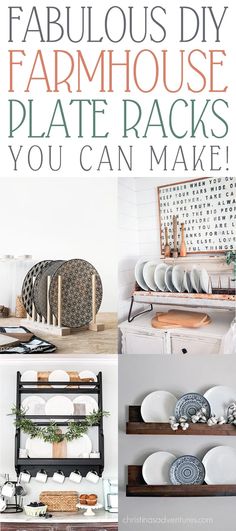 the ultimate diy farmhouse house plate racks you can make