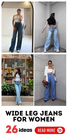 #fashion #fashionista #fashionable #fashiongoals #fashioninspiration #fashionideas #jeans #widepants #widelegdenim #jeanstrend #widelegjeans #wear #dresstoimpress #outfits #outfitstyle Wide Leg Jeans Outfit Over 40 Women, Tattered Jeans Outfit Casual, Tattered Jeans Outfit, High Rise Wide Leg Jeans Outfit, Brown Bodysuit Outfit