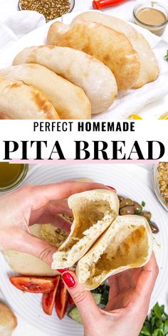 the perfect homemade pita bread recipe is ready to be eaten