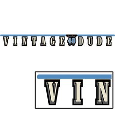 an image of the words vintage dude and win on white paper with red trimmings