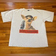 Insane Holy Grail 1998 90s Taco Bell Viva Gorditas T-Shirt Rare Vintage Grey Xxl 2xl Cheesy Gordita Crunch Doritos This Is Amazing. Would Be A Perfect Throwback Item In Any Collection/Wardrobe. Also Would Be A Great Gift. Don’t Miss Out On This One. Condition Is Exactly As Pictured. Size Xxl. Please Make Sure You Know What You’re Ordering Because There Are No Returns Or Cancellations. Thank You!! 90s Taco Bell, Taco Bell, Holy Grail, Gender Neutral, Tee Shirts, Great Gifts, Bathing Beauties, Adult Outfits, Mens Shirts