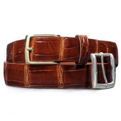 Dalys 1895 Cognac Alligator Belt Handmade Suit, Alligator Belt, Belt Without Buckle, Luxury Gifts For Men, Alligator Skin, Fathers Day Sale, Fashion Belts, Luxury Gifts, Leather Belts