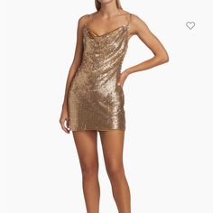 Ramy Brook Wrenley Crystal Chain Mail Minidress Size Xl Gold - Worn Once, Few Minor Daisies Missing Gold Embellished Mini Dress For Date Night, Ramy Brook, Crystal Chain, Chain Mail, Gold Color, Mini Dress, Womens Dresses, Chain, Crystals