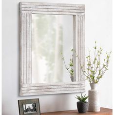 PRICES MAY VARY. ❤ Elegant design: This wooden mirror has a rectangular shape that is simple and versatile, It can be placed perfectly on the wall according on your decor style.This stylish mirror has a crystal clear reflection and a wooden border with subtle indentations that has a rustic feel and gives it a vintage feel. ❤ Style and elegance: The superior natural solid wood frame with rustic colour has a subtle vintage feel. This farmhouse style wall mirror will bring a rustic feel to your spa Mirror For Bedroom, Living Room Farmhouse, Rustic Wall Mirrors, Vintage Mirror Wall, Mirror Vintage, Unique Mirrors, Wood Wall Mirror, Wooden Mirror, Rustic Colors