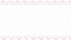 a white background with pink polka dots and bows on the border, as well as an empty