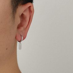 Type: AccessoriesMaterial: 925 Silver Personalized Minimalist Silver Earrings, Personalized Silver Hoop Earrings For Everyday Wear, Ear Earrings, Ear Cuff, Piercings, 925 Silver, Silver