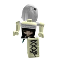 a lego figure with an anime character on it's back