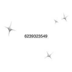 three white stars flying in the air with numbers written below them on a white background