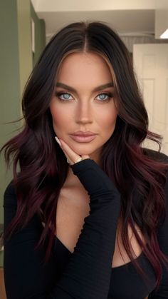 Discover 23 stunning dark winter hair colors for 2024-2025, perfect for brunettes, blondes, and everyone in between. Explore a rich palette of hair ideas including chocolate brown, burgundy, balayage, and highlights. From cute short hair to fun winter shades for brunettes, find inspiration for fall and winter looks that complement your skin tone. Whether you're looking for bold red, deep brown, or black tones, these dark hair colors for winter offer the best ideas with roots in the latest trends. Perfect for all hair types and textures! Brunette Hair Fall 2024, Burgundy Balayage Brunettes, Winter Brunette Hair Color Balayage, Dark Dimensional Hair Brunettes, Dark Fall Hair Color For Brunettes, Dark Brown Red Hair, Dark Mahogany Hair, Prom Hair Inspo