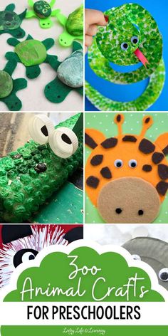 the top ten animal crafts for preschoolers to make with paper plates and other materials