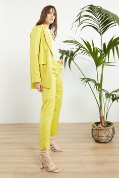 Hot Season Trend Lime Satin Pants Size M Makes a perfect fit with the Lime Satin Blazer Soft and luxurious Made in ITALY Spring Tailored Pantsuit, Spring Tailored Pantsuit With Trousers, Tailored Spring Pantsuit With Trousers, Spring Tailored Pantsuit With Straight Pants, Tailored Spring Pantsuit With Straight Pants, Spring Workwear Suits With Straight Pants, Tailored Straight Leg Pantsuit For Spring, Tailored Straight Leg Spring Pantsuit, Spring Office Pantsuit With Ankle-length Pants