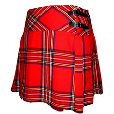 Fun Tartan Mini-Kilt available in our standard tartans by custom order. Wrap style skirt with Velcro and belt and buckle closure.... Plaid Short Skirt, Tartan Fashion, Grey Watch, Scottish Plaid, Golf Wear, Tartan Fabric, Style Skirt, Tartan Pattern, Plaid Shorts