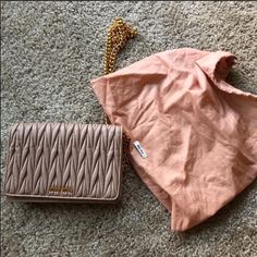 Miu Miu Wallet On Chain. The Chain Can Be Removed. Gently Used But Still In Very Good Condition. Some Stain On The Inside Of The Bag. Let Me Know If You Have Any Questions. Questions? Leave A Comment Below! Elegant Brown Miu Miu Shoulder Bag, Formal Beige Wallet On Chain With Chain Strap, Elegant Beige Wallet On Chain With Chain Strap, Designer Brown Wallet On Chain With Chain Strap, Beige Evening Wallet On Chain With Chain Strap, Beige Wallet On Chain With Chain Strap For Evening, Beige Wallet On Chain For Evening, Beige Leather Evening Wallet On Chain, Evening Leather Wallet On Chain In Beige