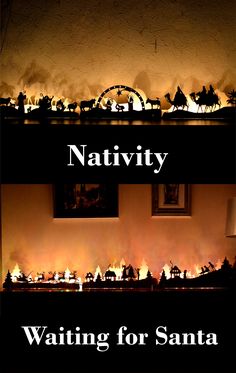 the nativity is waiting for santa to arrive