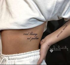 a woman with a small tattoo on her stomach saying, i cannot't always be afraid