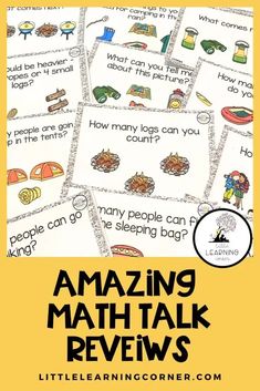 Math Talks Reviews and Success stories from preschool, kindergarten, and first grade teachers. Math Corner