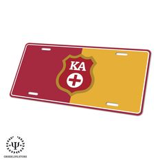 Kappa Alpha Order Decorative License Plate - greeklife.store Kappa Alpha Order, Shot Ski, Alpha Designs, Car Plates, Front License Plate, Fraternity, Gift Accessories, License Plate, Rv